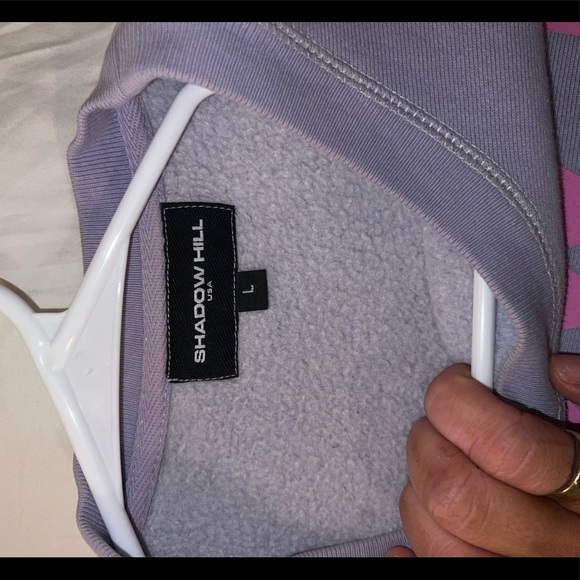 Shadow Hill ski Racing team crewneck. purple size L - Picture 5 of 5